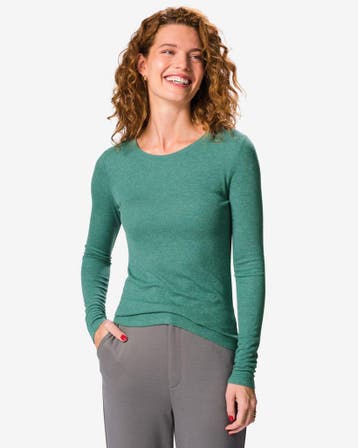HEMA Dames T-shirt Oriana groen, Verzenden, Nieuw