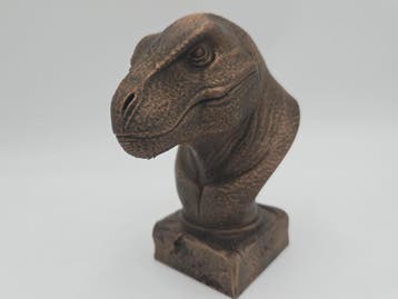 Bust of a T-Rex statue - home decor lover gift him her handp, Verzenden, Nieuw