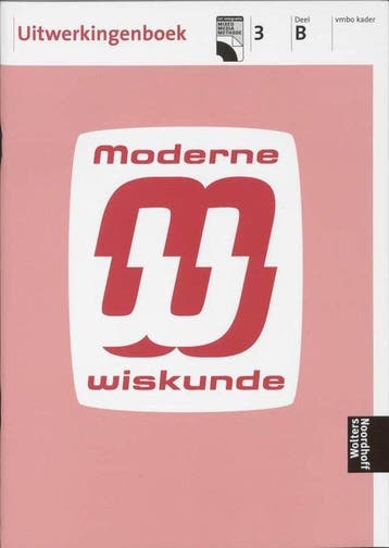 Moderne wiskunde 3b vmbo kader Uitwerkingen - van Breugel, Verzenden, Gelezen