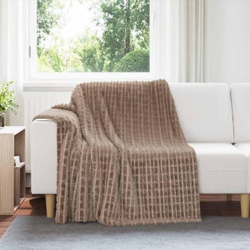 vidaXL Kleden 6 st Kameel 200 x 150 cm 4.5 kg Fleece, Verzenden, Nieuw, Bruin