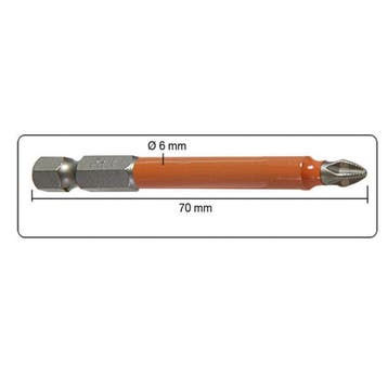 Hofftech Langbit set - 70 mm - getande hoofden - plastic..., Ophalen of Verzenden, Nieuw