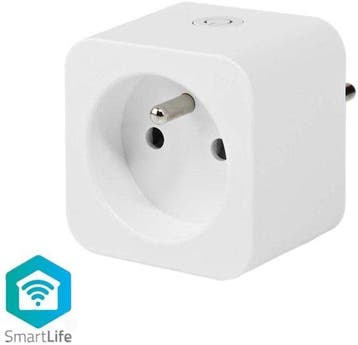 Nedis SmartLife Slimme Stekker - Wi-Fi - IP21 - Energiemeter, Verzenden, Zo goed als nieuw