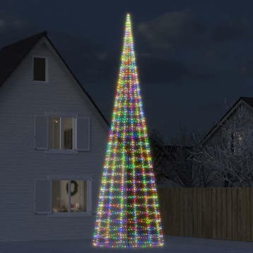 vidaXL LED-kerstboom 3000 LEDs kleurrijk 800 cm, Diversen, Kerst, Verzenden, Nieuw