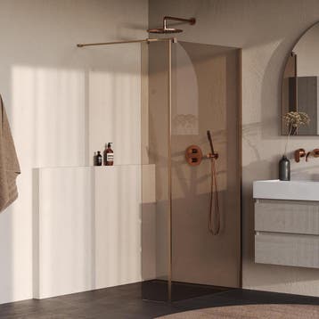 Brauer Oblivion - Inloopdouche - Brons Glas - 90 x 200 cm -, Doe-het-zelf en Verbouw, Sanitair, Ophalen of Verzenden, Nieuw