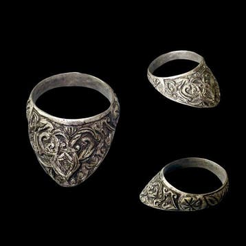 Middeleeuws Zilver Ring