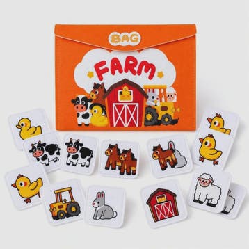 Felt Boerderij Dieren Memory Spel voor Peuters - Educatief e, Verzenden, Nieuw