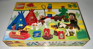Lego Set - Duplo - Grande villaggio indiano e Canoa Capo, Kinderen en Baby's, Speelgoed | Duplo en Lego, Nieuw