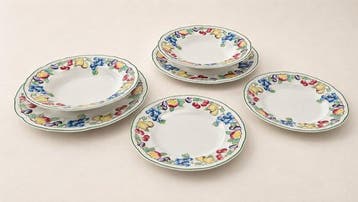 Villeroy & Boch - RARE 6 assiettes pour tête à tête. -