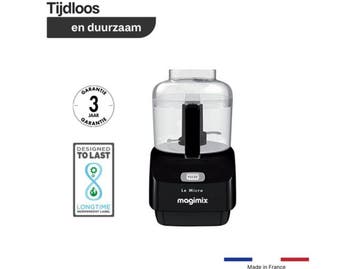 Magimix Le Micro - Mini-hakker - 290W - Zwart, Verzenden, Zo goed als nieuw