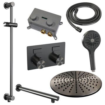 Brauer Gunmetal Edition Thermostatische Regendoucheset, Ophalen of Verzenden, Nieuw