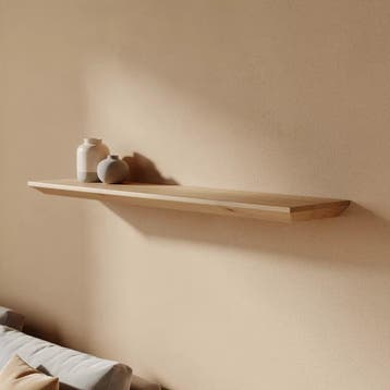 Wandplank verjongd  op maat gemaakt van massief eiken 40x30, Huis en Inrichting, Nieuw