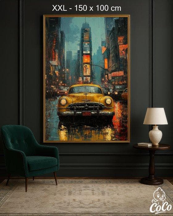 CoCo - Rainy Times Square - XXL, Antiek en Kunst, Kunst | Designobjecten