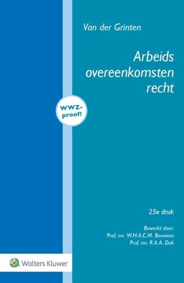 Arbeidsovereenkomstenrecht - Van der Grinten 9789013132946, Verzenden, Gelezen, Van der Grinten