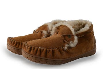 Warmbat Pantoffels in maat 40 Cognac, Overige kleuren, Verzenden, Zo goed als nieuw, Pantoffels of Sloffen