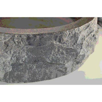Wiesbaden Raw Waskom Rond Hamerslag - 40x12cm - Hardsteen, Ophalen of Verzenden, Nieuw