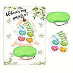 Babyshower spel Plak de Speen op de Mond van de Baby Jungle, Hobby en Vrije tijd, Feestartikelen, Ophalen of Verzenden, Nieuw
