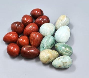 KAM’R GEM | Rode Jaspis & Groene Amazoniiet Kristal