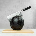 Yaxell Zen Chinees Koksmes 18 cm – 37 Lagen Damaststaal, Ophalen of Verzenden, Nieuw, Overige materialen, Los bestek