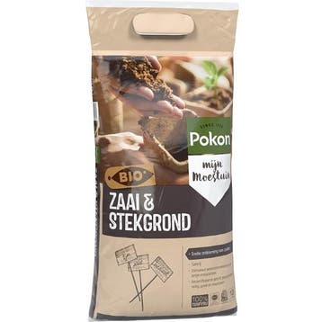 Zaai- en stekgrond | Pokon | 10 liter (Bio-label, Turfvrij), Verzenden