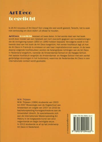 Art deco toegelicht 9789078094463 W.M. Thijssen, Verzenden, Zo goed als nieuw, W.M. Thijssen
