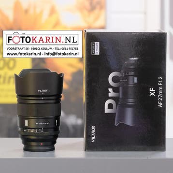 Viltrox 27mm f/1.2 AF PRO Fujifilm X occasion | Foto Karin, Ophalen of Verzenden, Zo goed als nieuw, Standaardlens