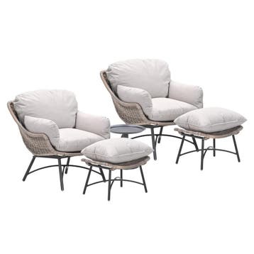 Garden Impressions Selene loungestoelen vintage willow -, Verzenden, Nieuw