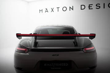 Maxton Carbon Spoiler V.2 + LED Porsche 718 Cayman 982c, Auto diversen, Tuning en Styling, Verzenden