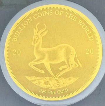 Tsjaad. 5000 Francs 2020 African Springbok ,oro 1/200 Oz