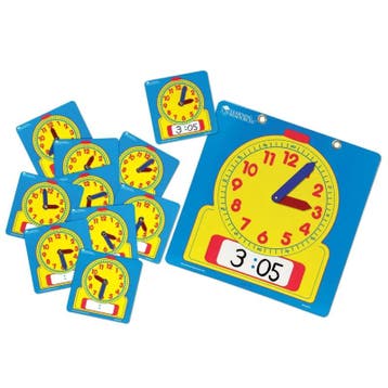 Schrijf & Wis klok, klassenset, Ophalen of Verzenden, Nieuw