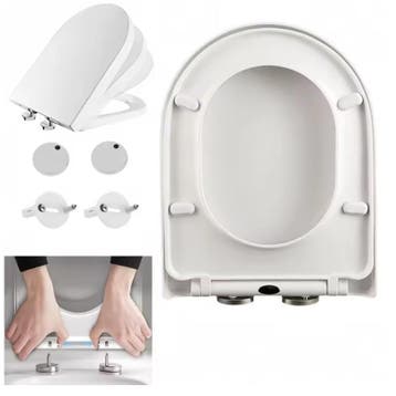 D-Vorm Toiletbril met Soft Close en Quick Release, Verzenden, Nieuw