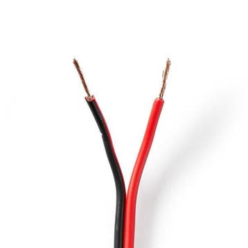 Luidsprekerkabel op rol | 100 meter (0.75 mm², Zwart), Verzenden, Nieuw
