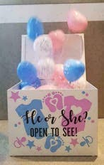 Gevulde Gender Reveal kist, Nieuw, Kraamcadeau
