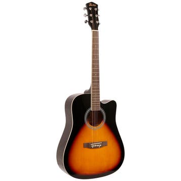 (B-Stock) Fazley W40-SB akoestische western gitaar sunburst, Verzenden, Nieuw