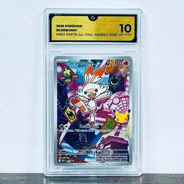 Pokémon Graded card - Scorbunny 053 - Pokemon - GG 10, Nieuw