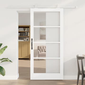 vidaXL Schuifdeur ORKDAL 93 x 202 cm Massief grenenhout en, Verzenden, Nieuw