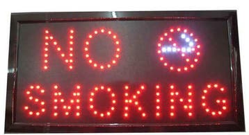 LED bord 'NO SMOKING', Verzenden, Nieuw