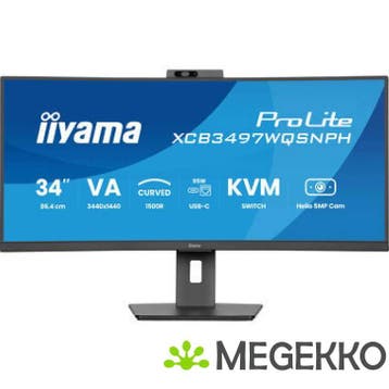 Iiyama Prolite XCB3497WQSNPH-B1 34  UWQHD 120Hz VA KVM, Verzenden, Nieuw, Iiyama