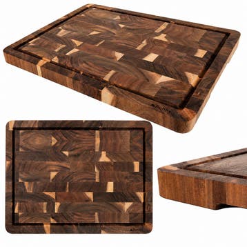 Houten Snijplank Acaciahout 43x33 cm – Grote Snijplank met, Huis en Inrichting, Ophalen of Verzenden, Nieuw
