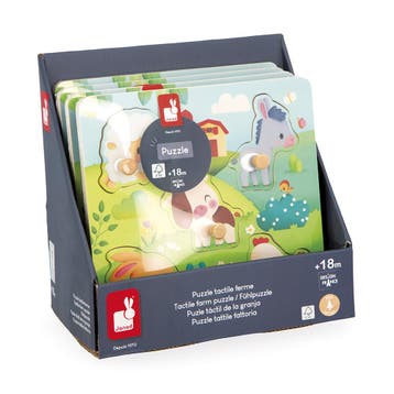 Janod houten puzzel boerderij - voe van €13,99 voor €13,90, Ophalen of Verzenden, Nieuw