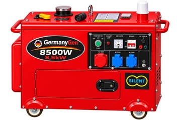 Diesel Noodstroomaggregaat 8500W 10,5Kva Geluidsarm, Verzenden, Nieuw, 10 tot 30 kVA, Dieselolie