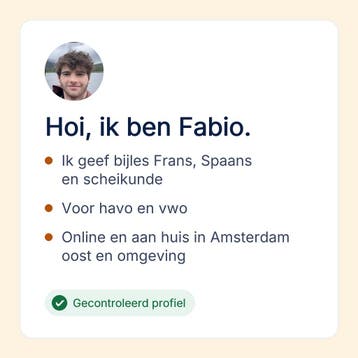 Bijles Frans en Spaans voor havo en vwo in Amsterdam oost, Privéles, Bijles
