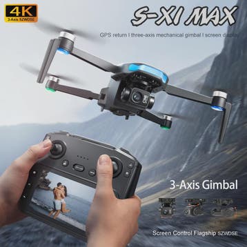 S-X1 MAX Professionele Drone met 4K Camera, 3-Assige Gimbal, Audio, Tv en Foto, Drones, Verzenden, Nieuw
