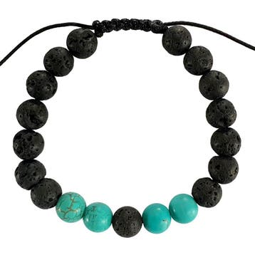 Fako Bijoux - Buddha Armband - Verstelbaar - Turquoise, Verzenden, Nieuw