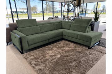 Hoekbank Meppel - bankstellen - Groen, Nieuw, 150 cm of meer, Stof, 250 tot 300 cm