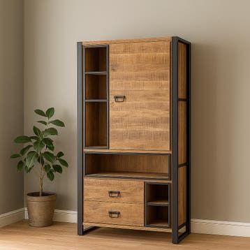 Mangohouten Kast Kelvin 100 cm, Verzenden, Nieuw