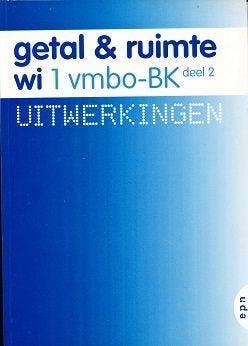 Getal en Ruimte 1 Uitwerkingen deel 2 VMBO-BK, Verzenden, Nieuw