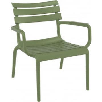 (MDK-107224) Siesta Paris Lounge Armchair olijfgroen, Ophalen of Verzenden, Nieuw