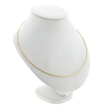 Gouden kabelcollier; 14 karaat; 45,5 cm (Ketting), Ophalen of Verzenden, Gebruikt, Goud, Goud