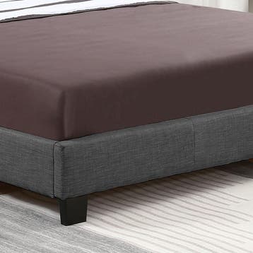Gestoffeerd bed Verona - 120 x 200cm - Donkergrijs - LED ver, Verzenden, Nieuw