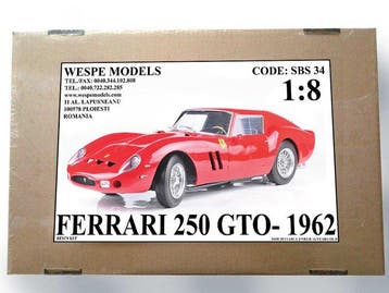 Wespe Models 1:8 - Model raceauto - Ferrari 250 GTO-1962, Nieuw